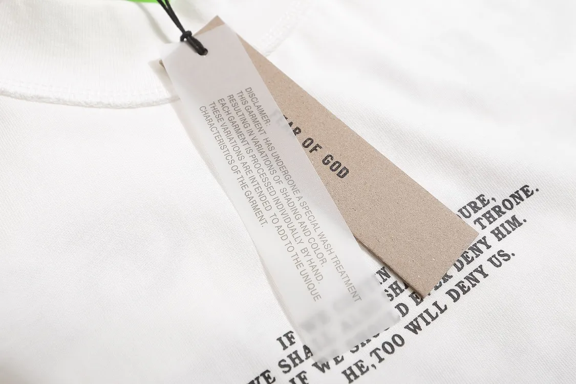 FEAR OF GOD FOG T ：E 2332# ：Black White Sizes：S M L XL Retro